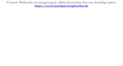 Desktop Screenshot of kugleralm-ebersberg.de